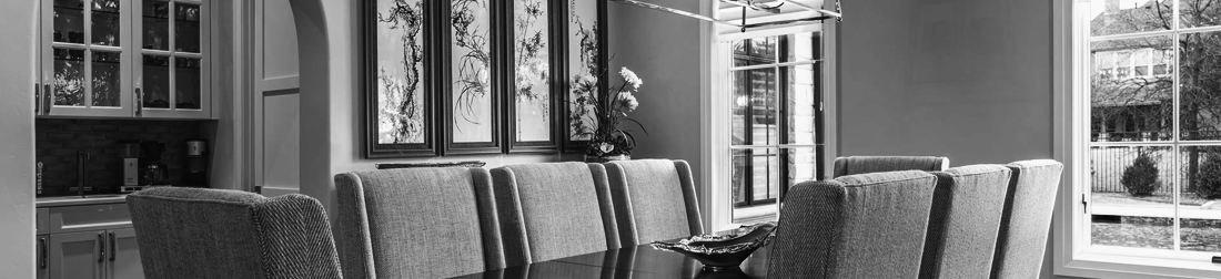Architectural dining room photography in Dallas Fort Worth by Impressia