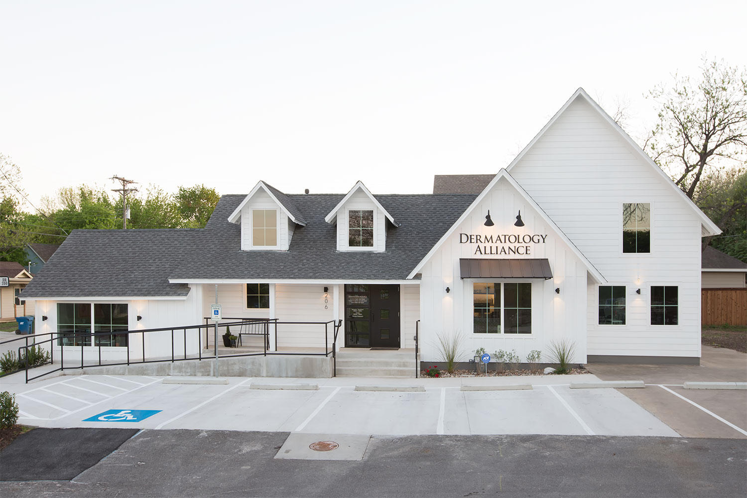 Before parking lot cleanup