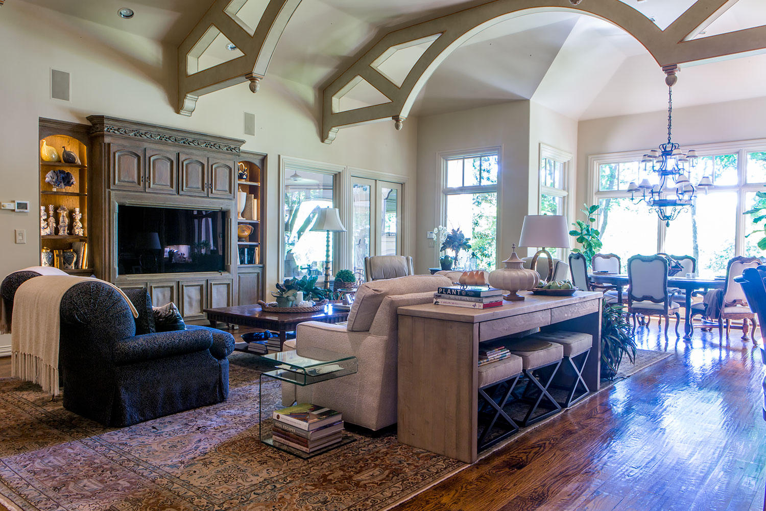 Interior before architectural photo editing